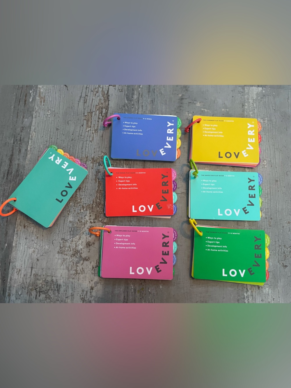 BUNDLE of SEVEN Lovevery Flip Books Through the First Year